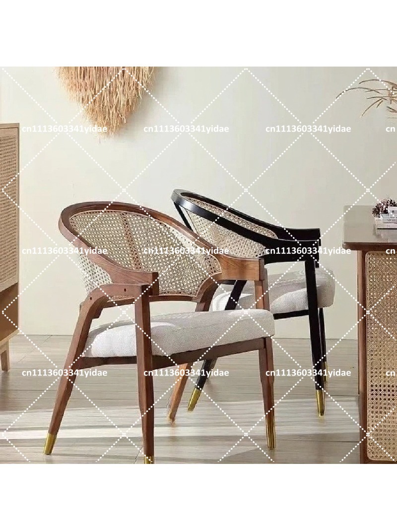 Home Textiles Fabric - كرسي طعام من الخشب الصلب مع