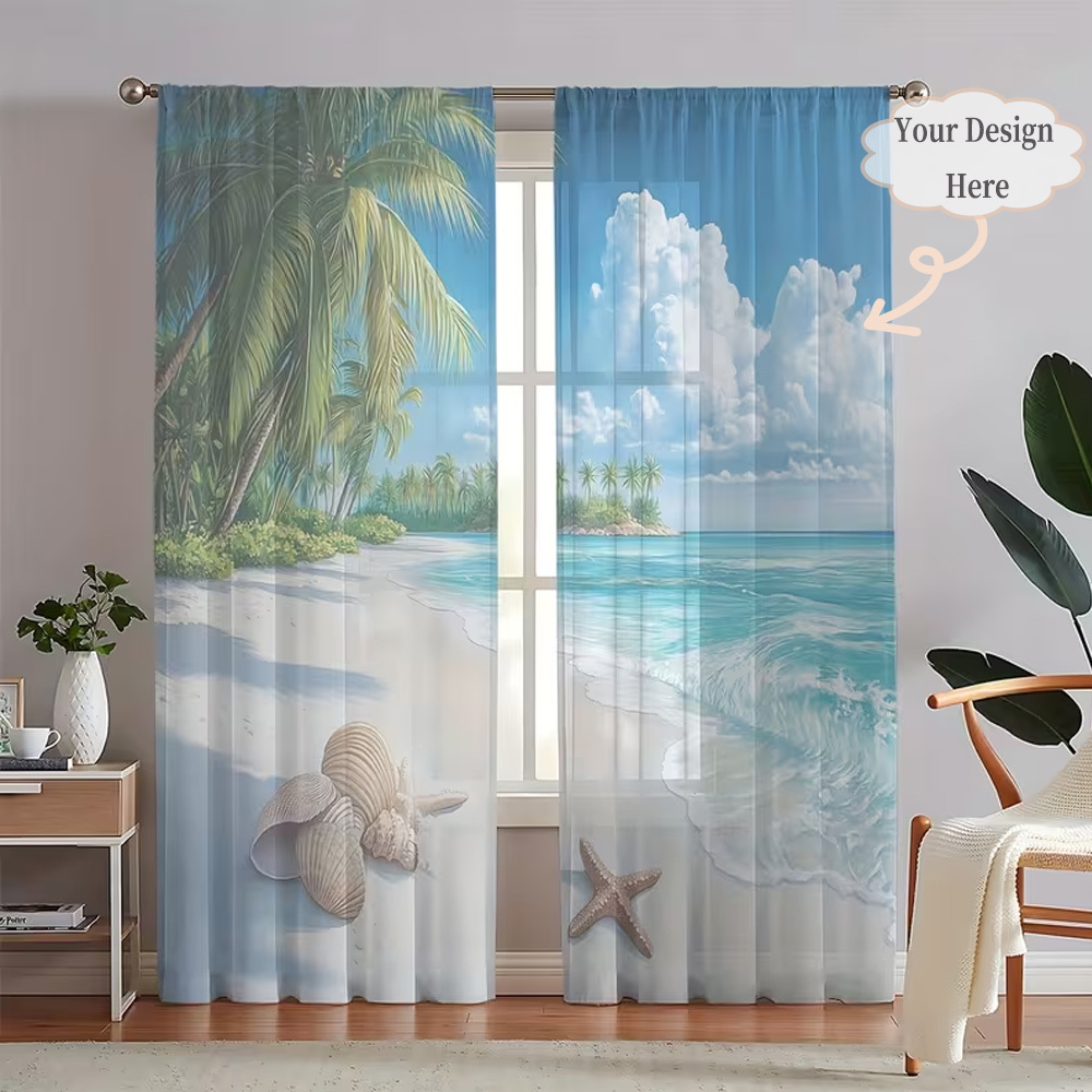 Home Textiles Fabric - ستائر شفافة مسطحة ثنائية الأبعاد مخصصة