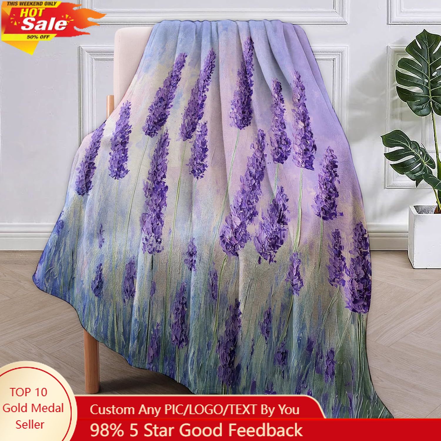 Home Textiles And Decor - بطانية من الفلانيل للتخييم، هدايا للتخييم،