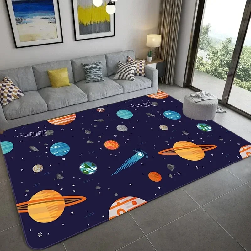 Galaxy Home Textiles - سجادة رائد فضاء كرتونية، سجادة جالاكسي
