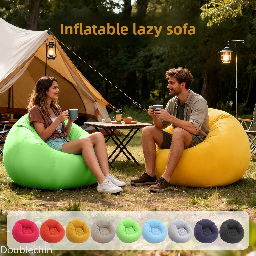 Floor Cushion Pouf - أريكة هوائية فردية قابلة للطي على