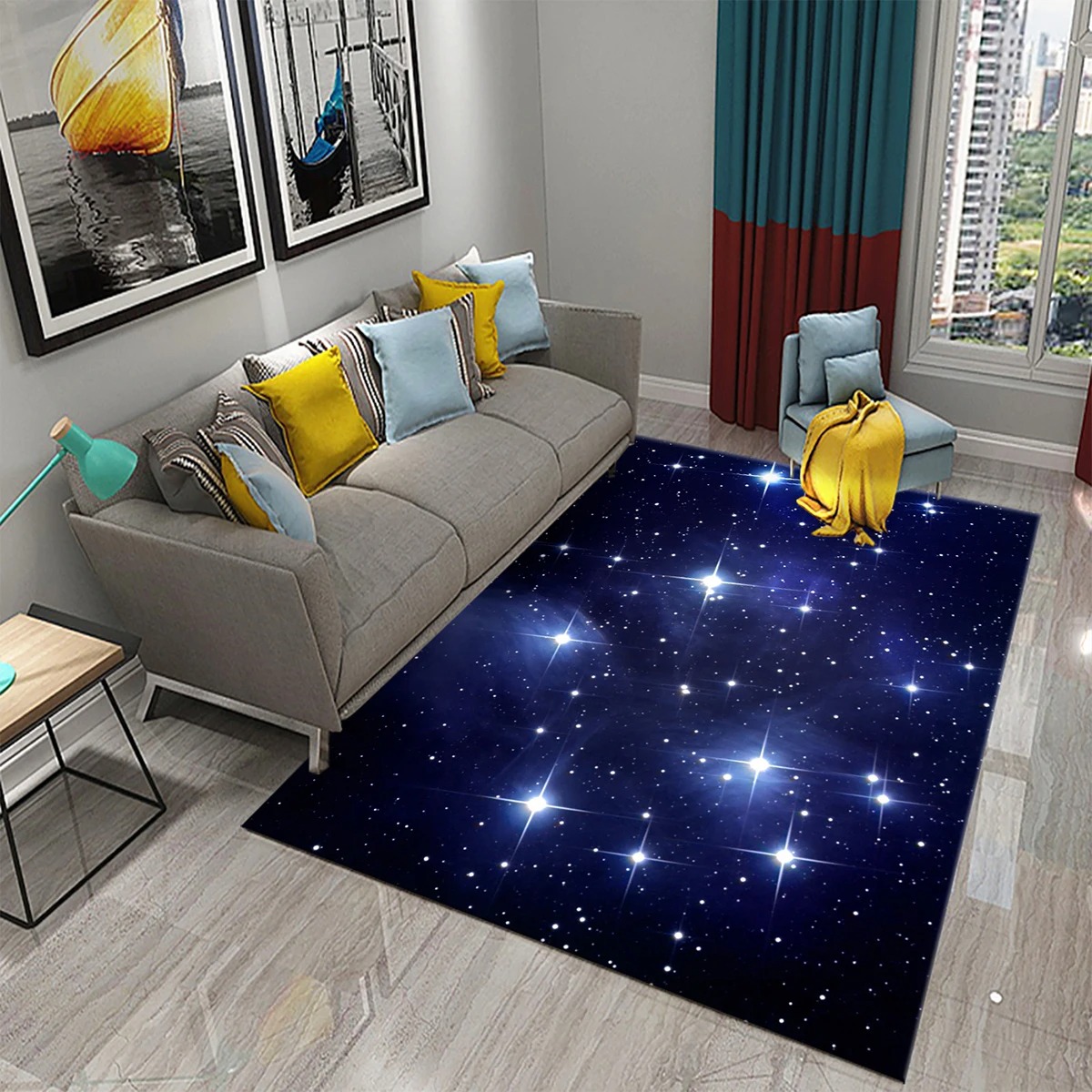 سجادة نجمة سبيس جالاكسي منطقة  - مراجعة Galaxy Home Textiles وسعره