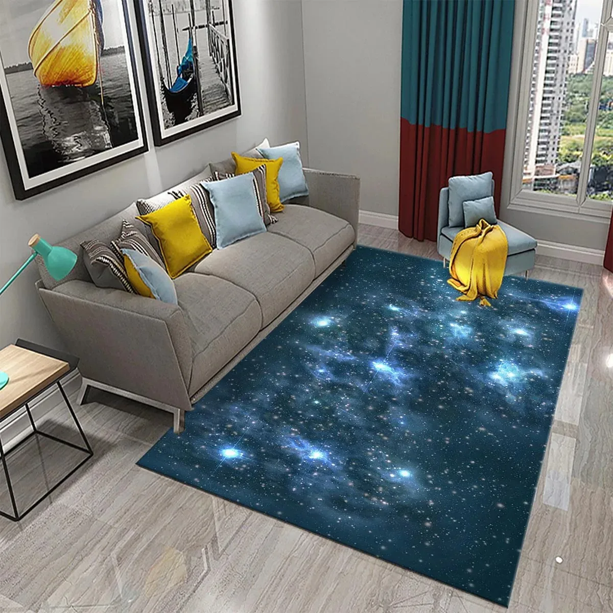 سجادة نجمة سبيس جالاكسي منطقة  - مراجعة Galaxy Home Textiles وسعره