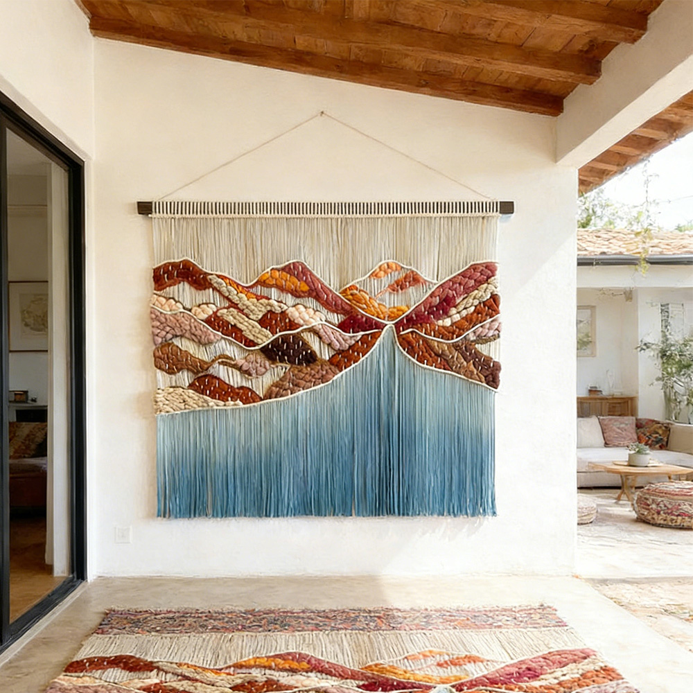 معلقات جدارية من الماكراميه قا - مراجعة Home Textiles Direct وسعره