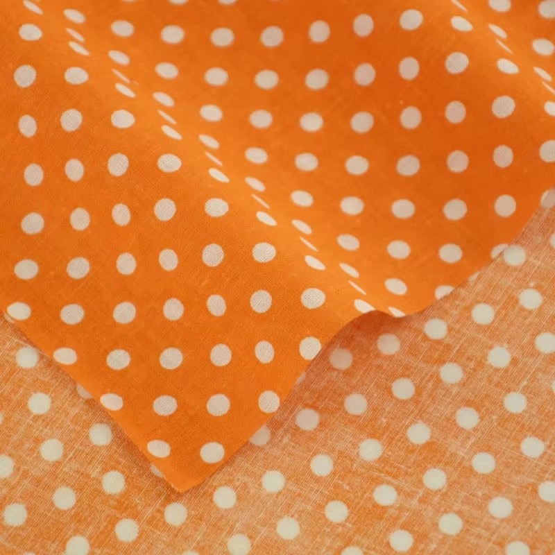 قماش قطني مطبوع بنقط بولكا برت - مراجعة Home Textiles Fabric وسعره