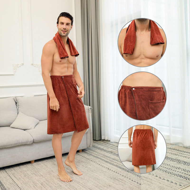 1 مجموعة رجل يمكن ارتداؤها ستو - مراجعة Home Textiles Towel Set وسعره