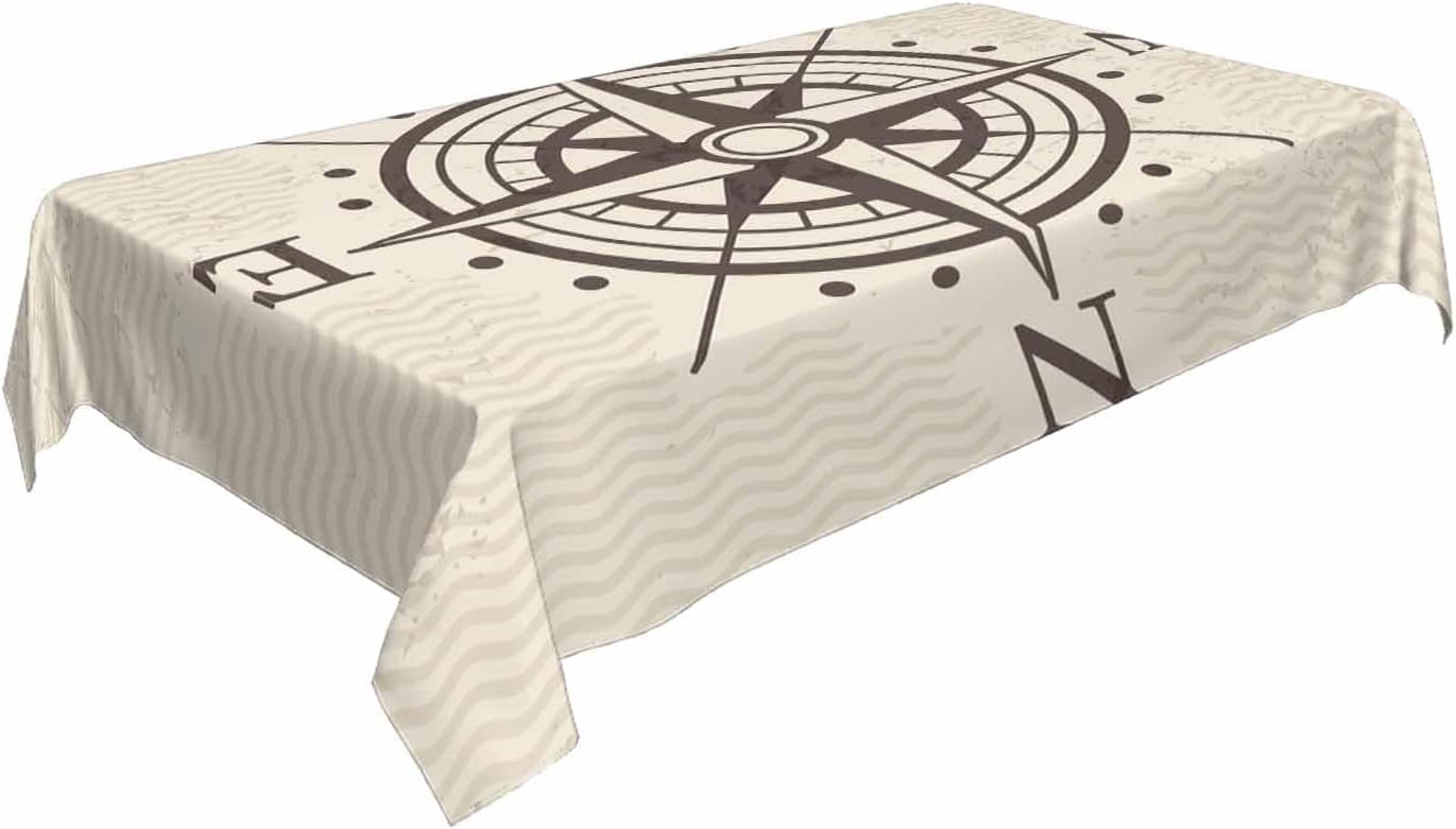 مفرش طاولة بتصميم خريطة بوصلة  - مراجعة Home Textiles Direct وسعره