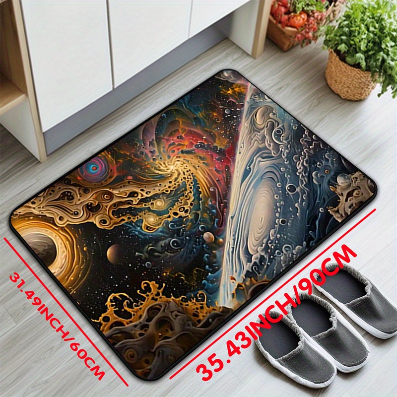 حصيرة غير قابلة للانزلاق بنمط  - مراجعة Galaxy Home Textiles وسعره