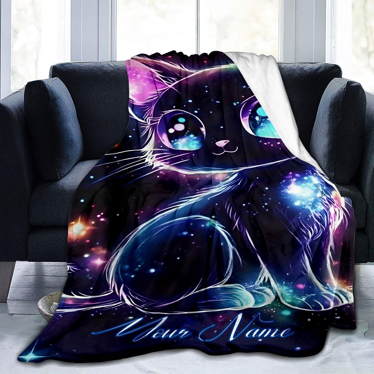 بطانية بنمط قطة الفضاء قابلة ل - مراجعة Galaxy Home Textiles وسعره