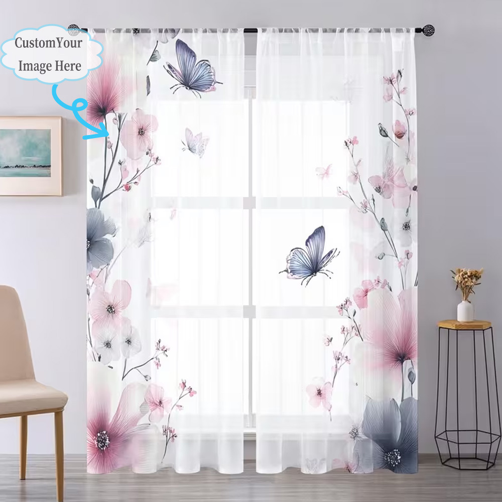 ستائر شفافة مسطحة ثنائية الأبع - مراجعة Home Textiles Fabric وسعره