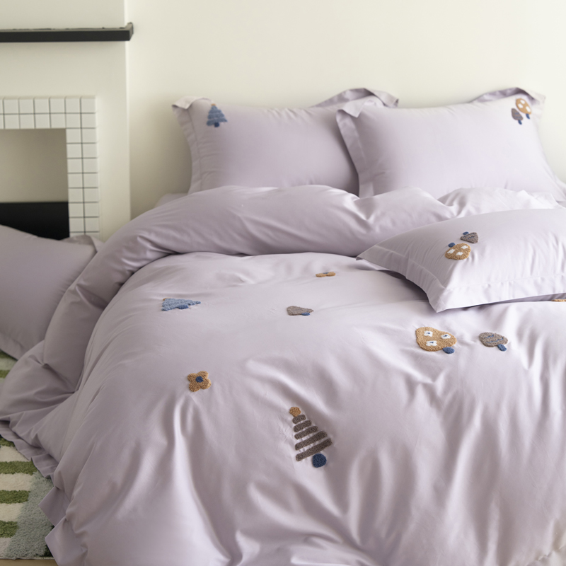 طقم أغطية سرير فاخر بتطريز كرت - مراجعة Home Textiles Towel Set وسعره