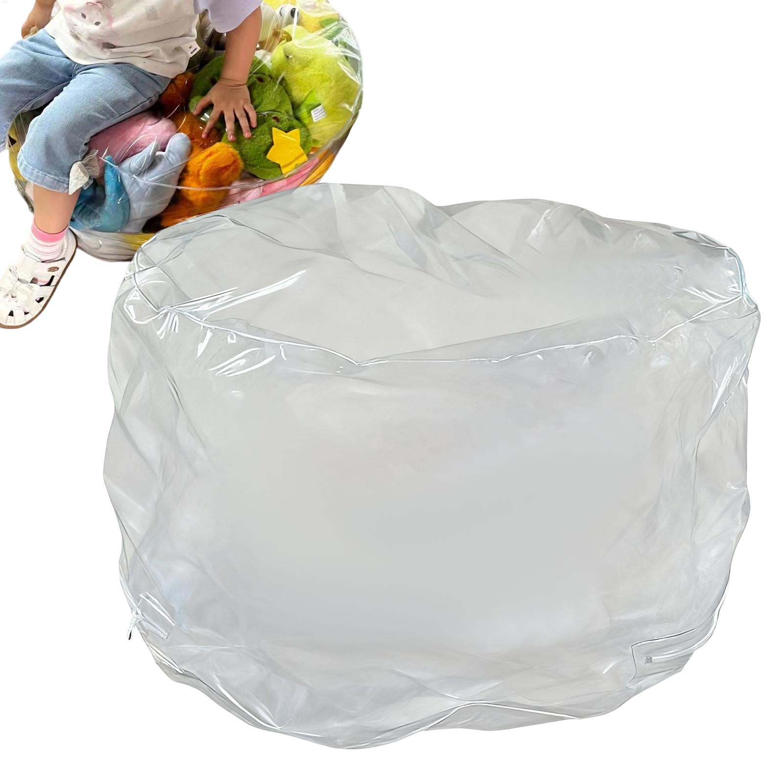 كرسي تخزين شفاف على شكل حيوانا - مراجعة Floor Cushion Pouf وسعره