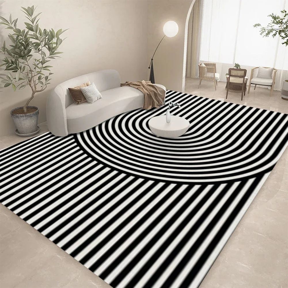 HD-أسود أبيض خط هندسي مجردة ال - مراجعة Home Lines Textiles وسعره