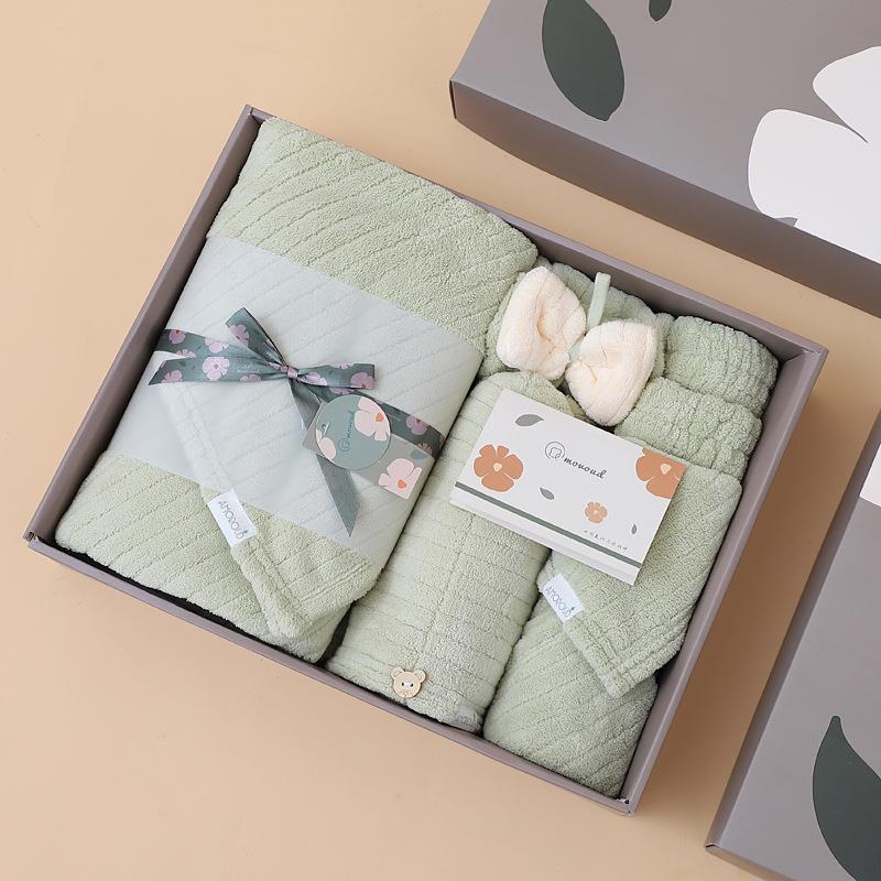 منشفة ناعمة ماصة من الصوف المر - مراجعة Home Textiles Towel Set وسعره