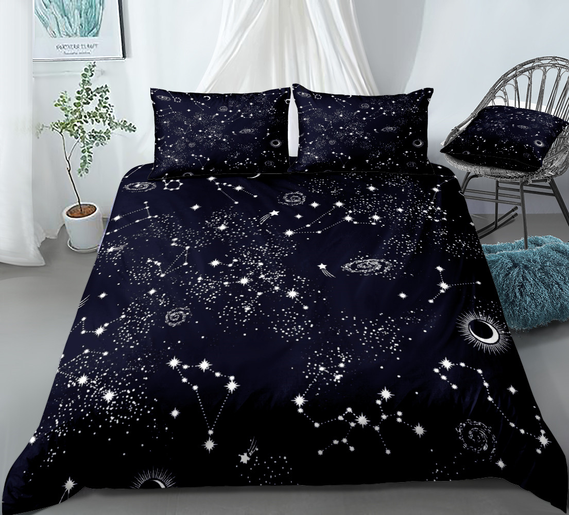 نجوم الفراش مجموعة ليلة السماء - مراجعة Galaxy Home Textiles وسعره