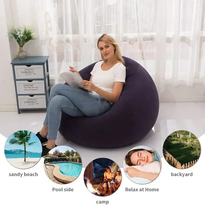 أريكة قابلة للنفخ كبيرة الحجم  - مراجعة Floor Cushion Pouf وسعره