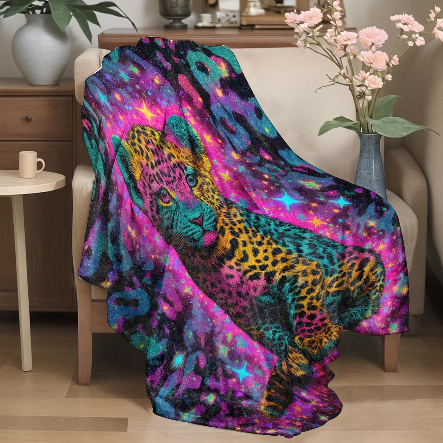 بطانية جالاكسي ليوبارد، تصميم  - مراجعة Galaxy Home Textiles وسعره