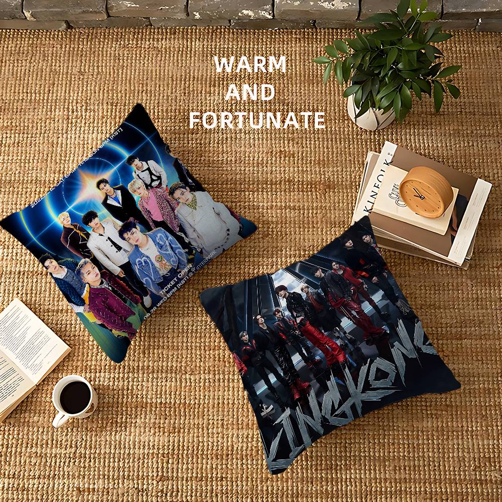 غطاء وسادة زخرفي لفرقة Kpop T- - مراجعة Home Textiles Group وسعره